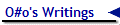 O#o's Writings