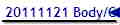20111121 Body/Cell Frequencies